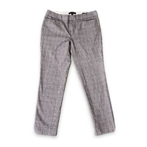 Banana Republic Gray Plaid Skinny Pants size 8L (long)